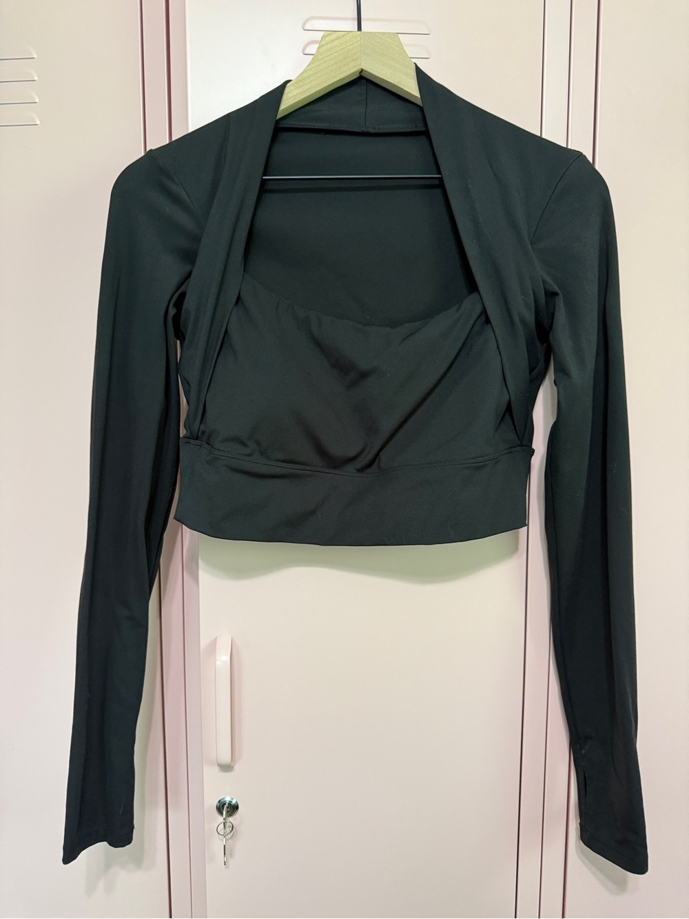 Halara Cloudful™ Fabric Long Sleeve Thumb Hole 2-in-1 Cropped Yoga Sports Top